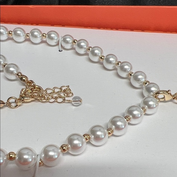 House of Harlow 1960 | Pearl Necklace w/ Heart Pendant ✨ - Picture 7 of 9